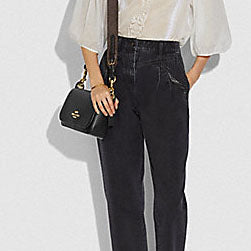 COACH Small Jes Messenger With Signature Canvas/Crossbody Strap