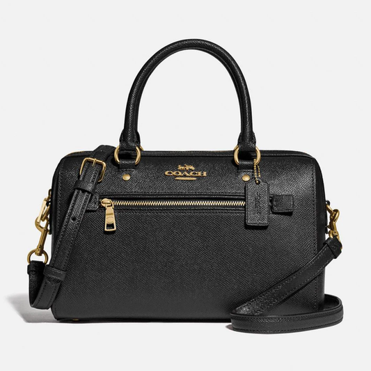 COACH Rowan Satchel Handbag with Detachable Strap for Shoulder/Crossbody Wear