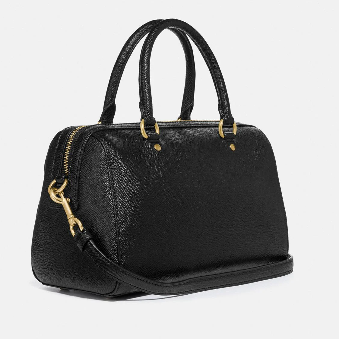 COACH Rowan Satchel Handbag with Detachable Strap for Shoulder/Crossbody Wear