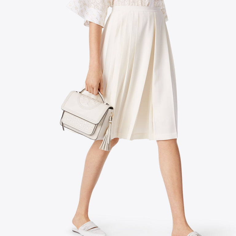 TORY BURCH Fleming Satchel with Removable Strap for Shoulder/Crossbody Wear