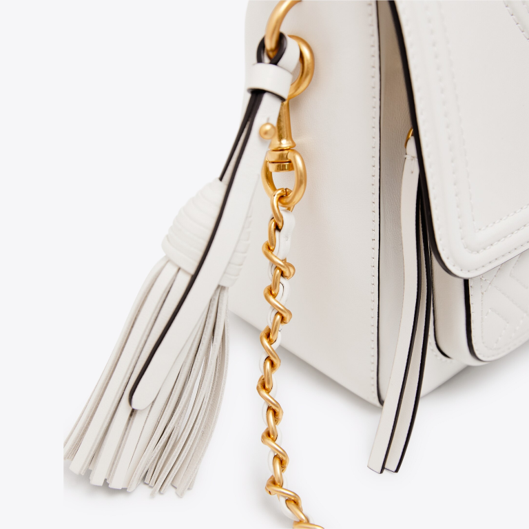 TORY BURCH Fleming Satchel with Removable Strap for Shoulder/Crossbody Wear