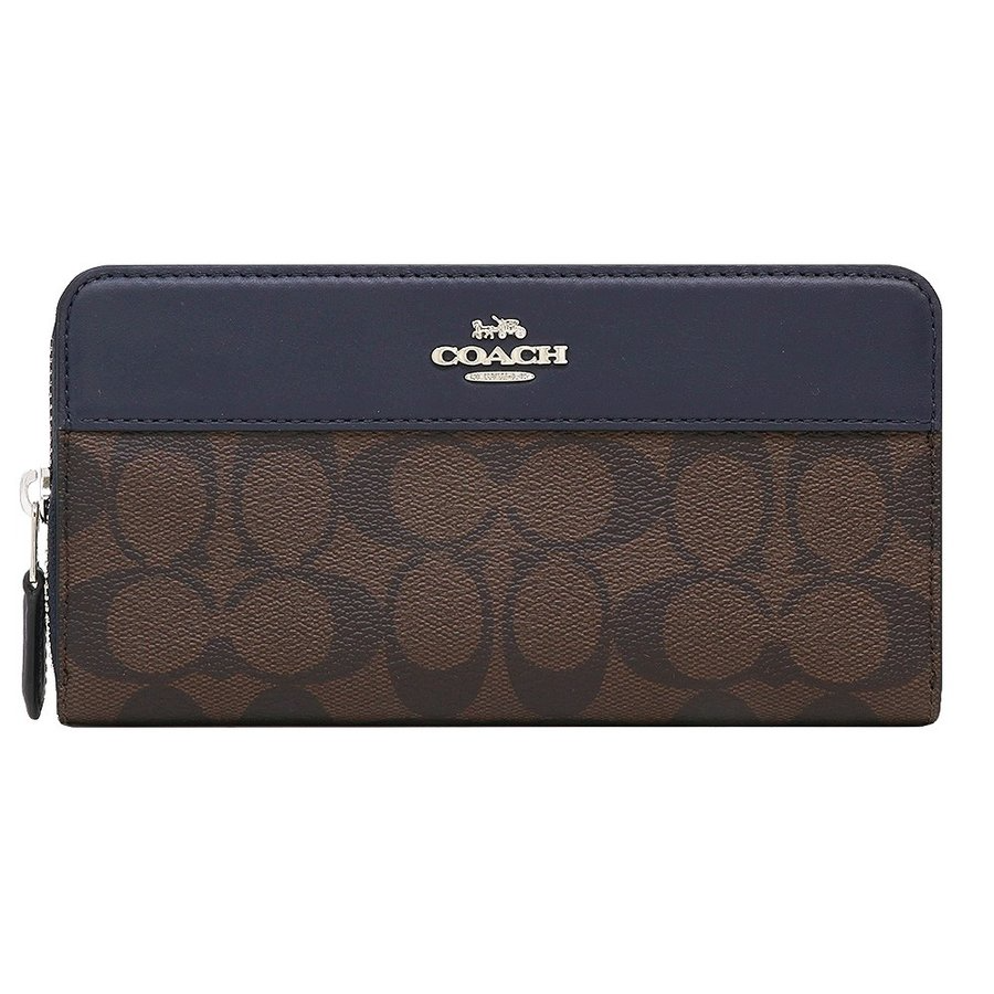 COACH Accordion Zip Wallet In Signature Canvas