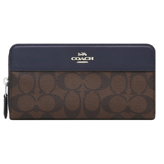 COACH Accordion Zip Wallet In Signature Canvas