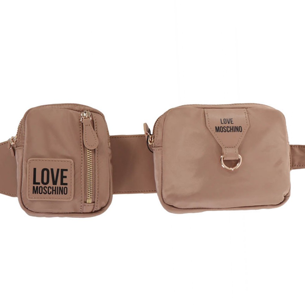 L.O.V.E M.O.S.C.H.I.N.O Fanny Pack/Belt Bag With Logo Patch For Waist/Crossbody Wear