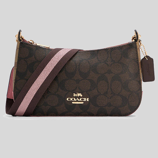 COACH Jes Baguette In Signature Canvas with Detachable Strap for Crossbody Wear