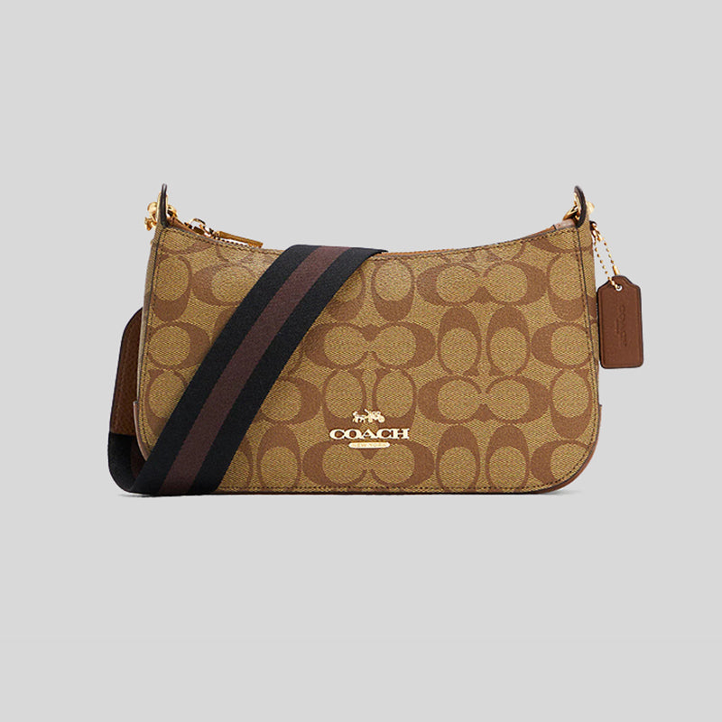 COACH Jes Baguette In Signature Canvas with Detachable Strap for Crossbody Wear
