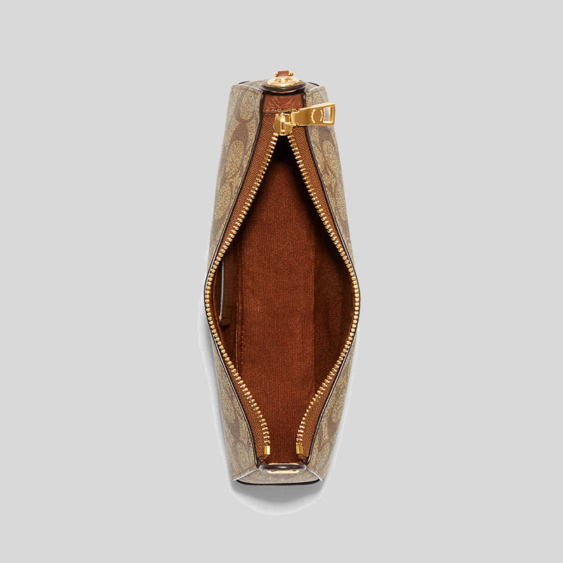 COACH Jes Baguette In Signature Canvas with Detachable Strap for Crossbody Wear