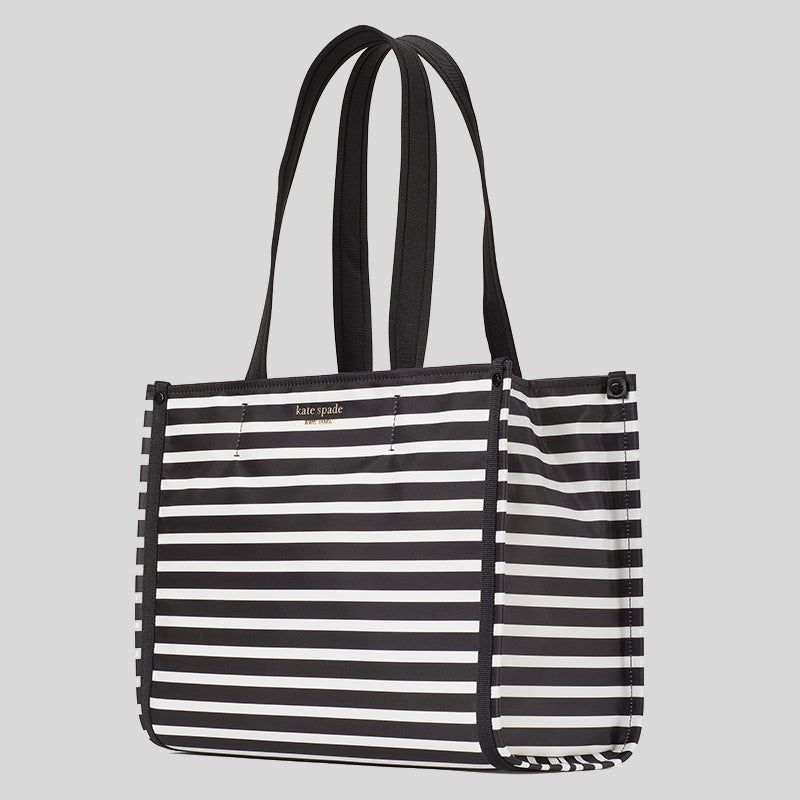 KATE SPADE The Little Better Sam Stripe Medium Tote Bag
