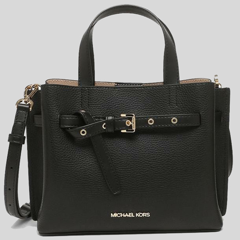 M.I.C.H.A.E.L K.O.R.S Emilia Small Pebbled Leather Satchel Bag for Shoulder/Crossbody Wear