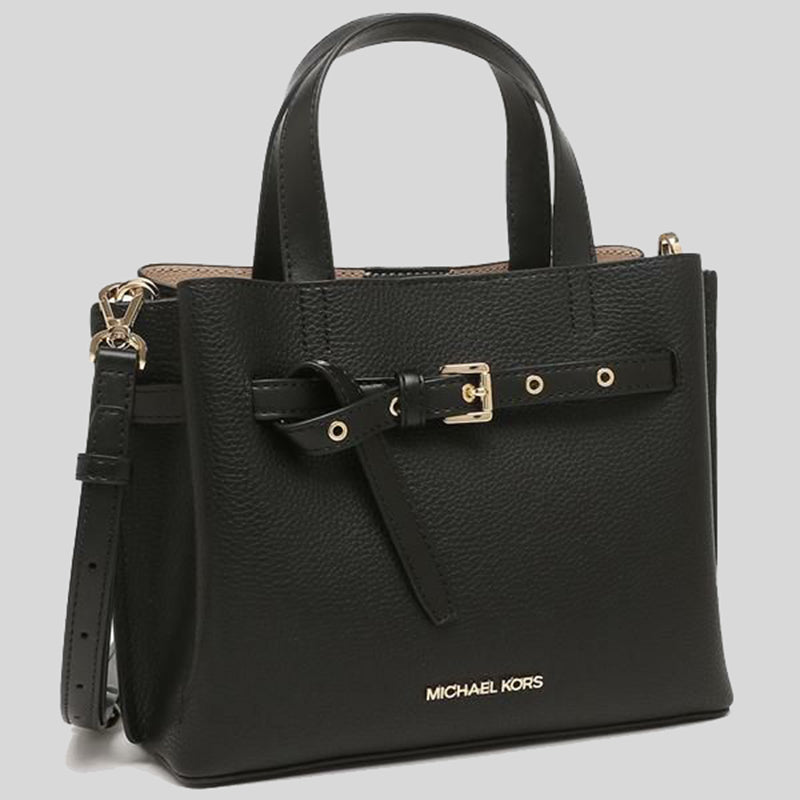 M.I.C.H.A.E.L K.O.R.S Emilia Small Pebbled Leather Satchel Bag for Shoulder/Crossbody Wear