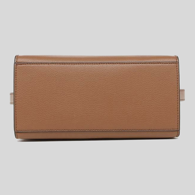 MICHAEL KORS Avril Small Leather Top Zip Satchel Handbag With Detachable Crossbody Strap