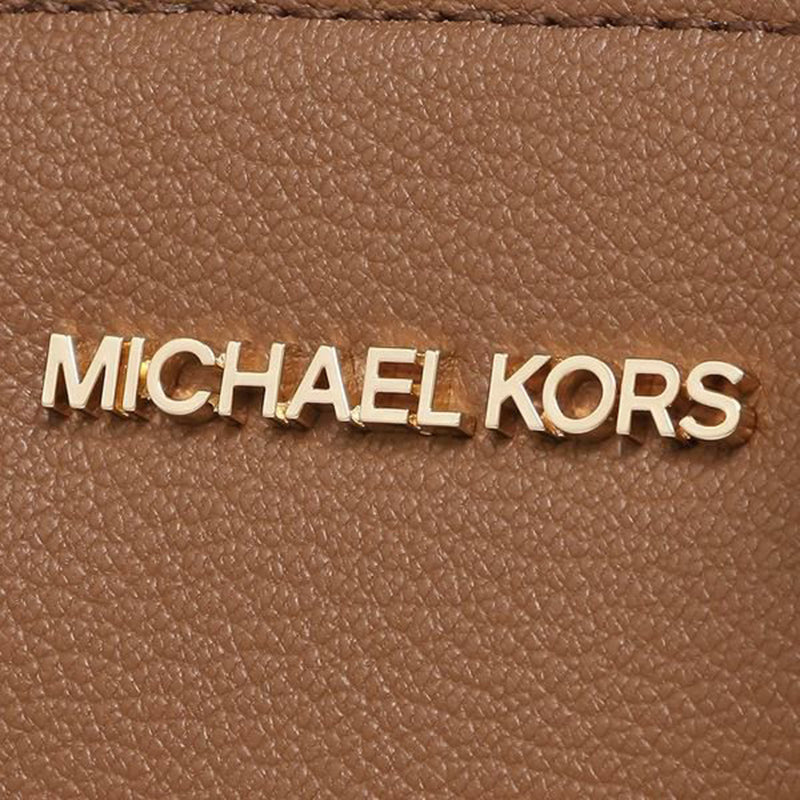 MICHAEL KORS Avril Small Leather Top Zip Satchel Handbag With Detachable Crossbody Strap