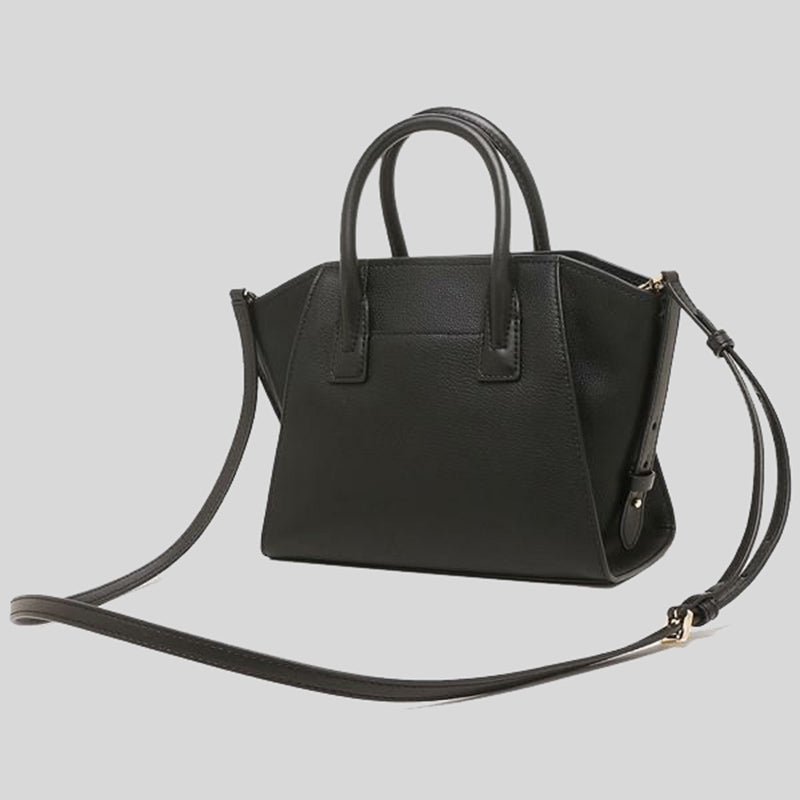 MICHAEL KORS Avril Small Leather Top Zip Satchel Handbag With Detachable Crossbody Strap