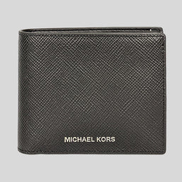 MICHAEL KORS Harrison Leather Billfold Wallet With Passcase
