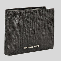 MICHAEL KORS Harrison Leather Billfold Wallet With Passcase