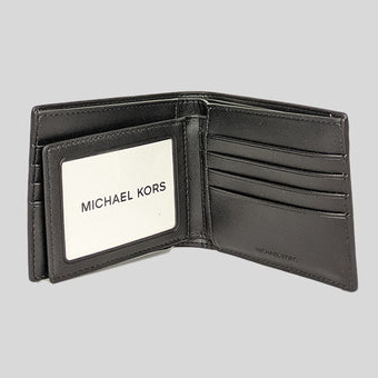 MICHAEL KORS Harrison Leather Billfold Wallet With Passcase