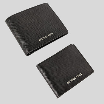 MICHAEL KORS Harrison Leather Billfold Wallet With Passcase