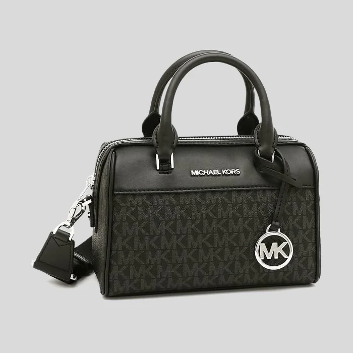 M.I.C.H.A.E.L K.O.R.S Travel Extra Small Duffle Crossbody Bag in Signature Black
