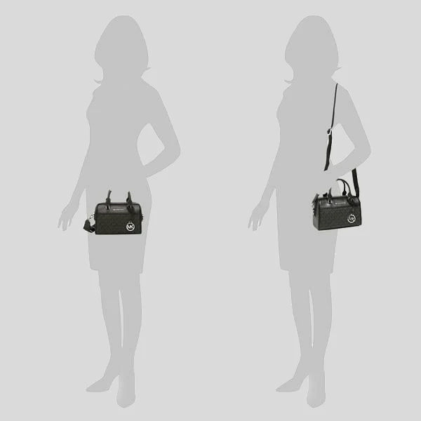 M.I.C.H.A.E.L K.O.R.S Travel Extra Small Duffle Crossbody Bag in Signature Black