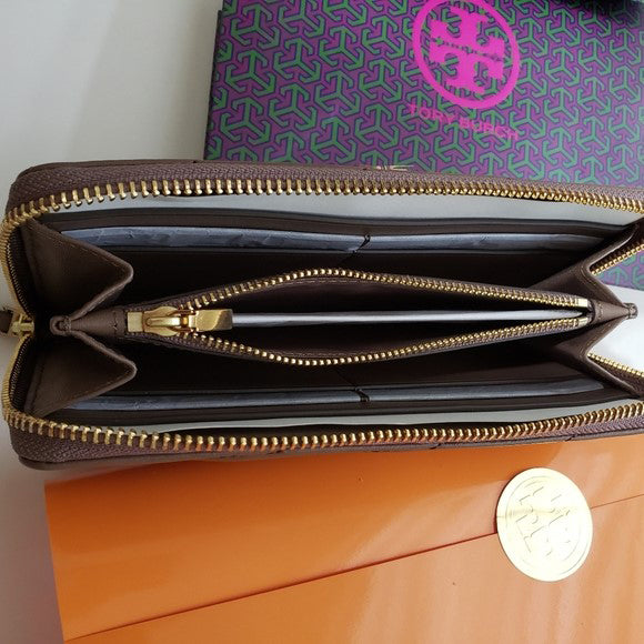 TORY BURCH Kira Chevron Zip Continental Wallet