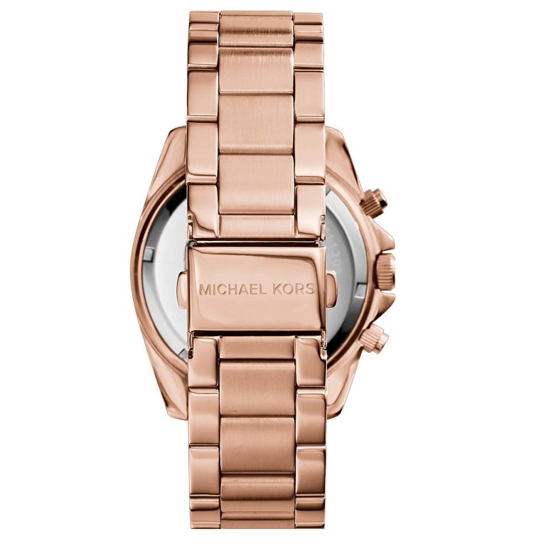 MICHAEL KORS Women's Blair Chronograph Rose Gold-Tone Stainless Steel Watch