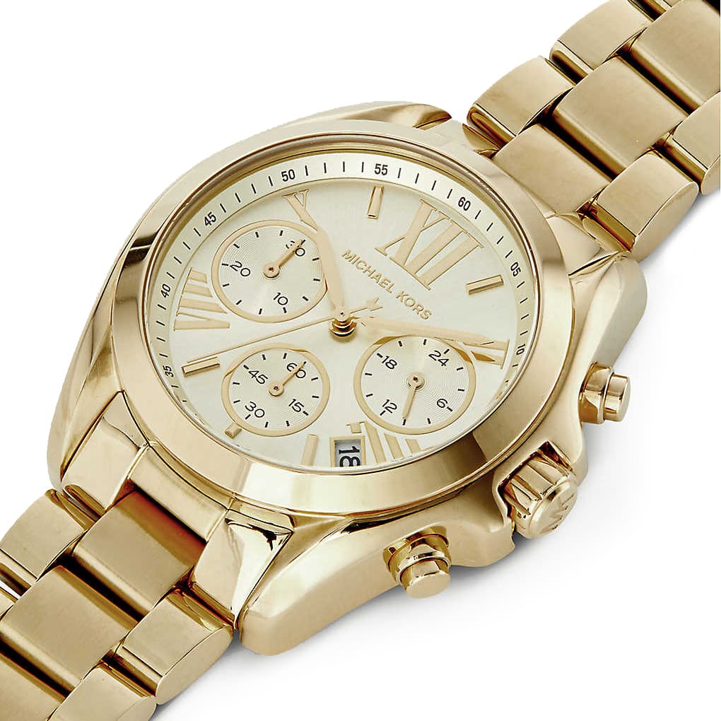 M.I.C.H.A.E.L KORS Bradshaw Quartz Watch In Golden For Ladies