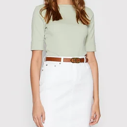 RALPH LAUREN Women's Belt Oval Reversible