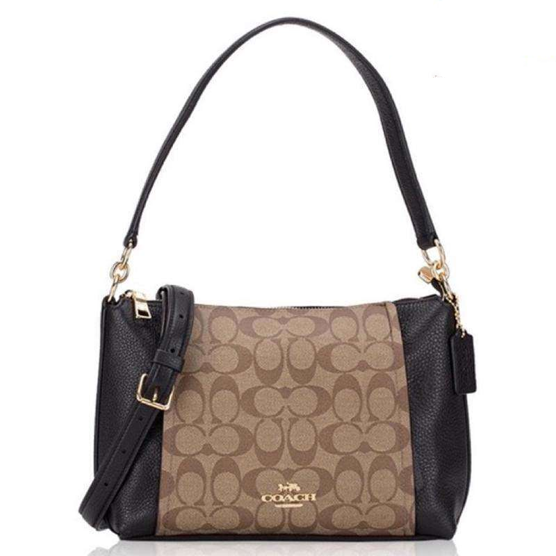 COACH Small Marlon Shoulder Bag In Signature Canvas