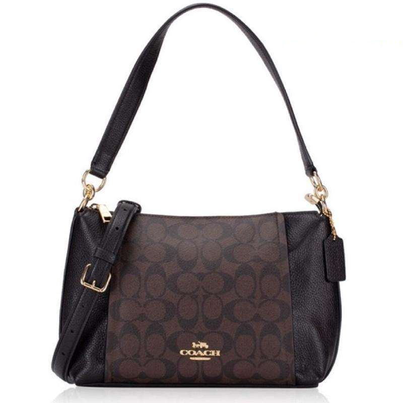 COACH Small Marlon Shoulder Bag In Signature Canvas