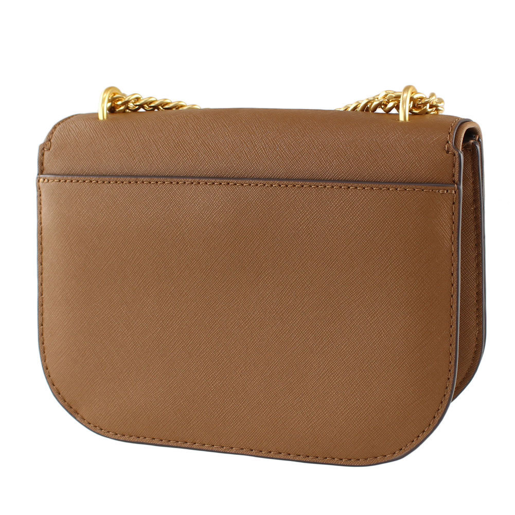 TORY BURCH 2 WAY Chain Plain Leather Elegant Bag with Strap for Shoulder/Crossbody Wear