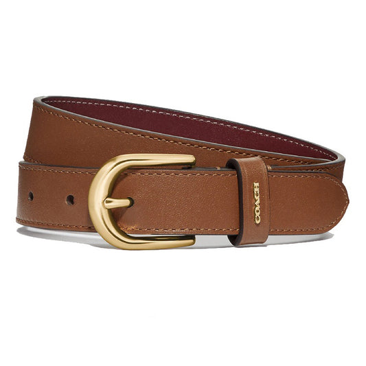 COACH Classic Ladies Belt in Golden Buckle