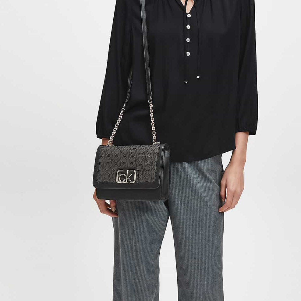 CALVIN KLEIN Flap Shoulder/Crossbody Bag