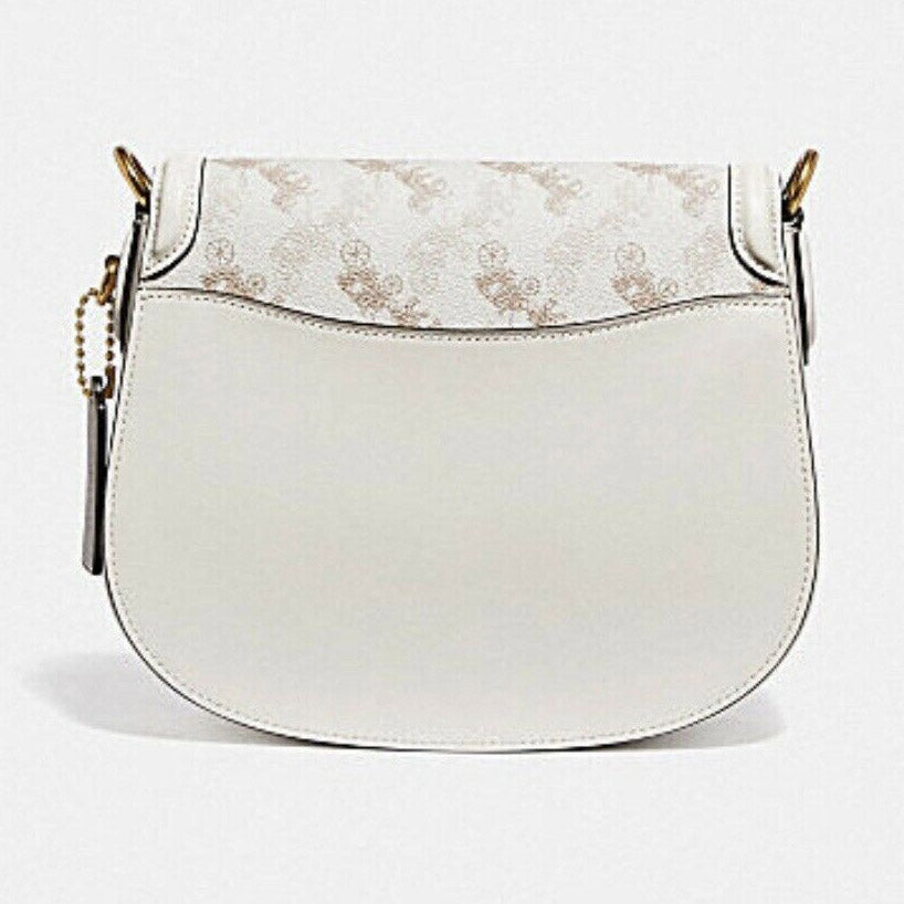 C.O.A.C.H Beat Saddle Bag In Horse And Carriage Print With Detachable Strap for Shoulder/Crossbody Wear