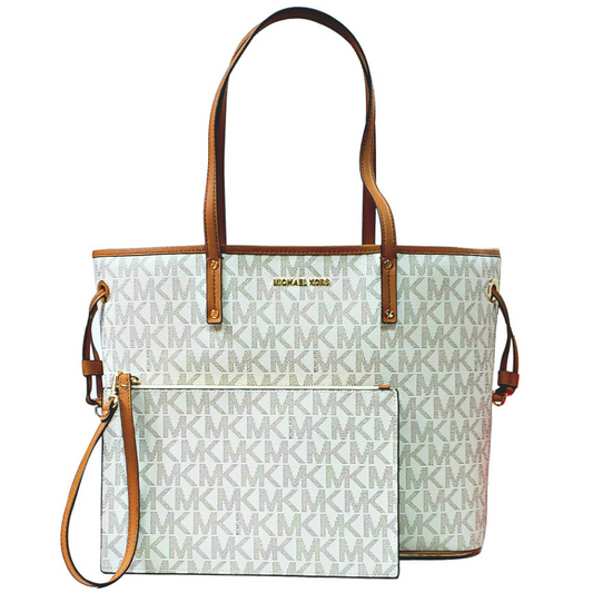 MICHAEL KORS Jet Set Travel Large Top-Zip Drawstring Shoulder/Tote Bag with Pouch