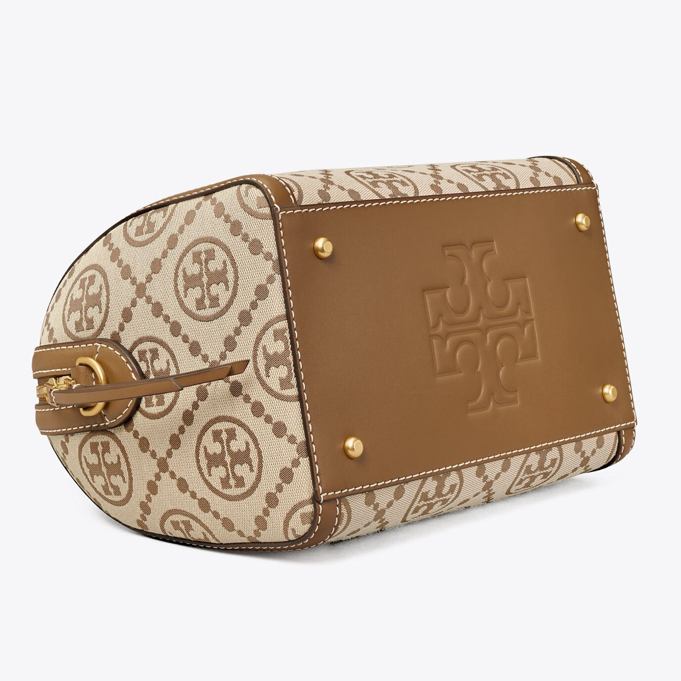 Tory Burch Monogram Jacquard Barrel Shoulder/Crossbody Bag