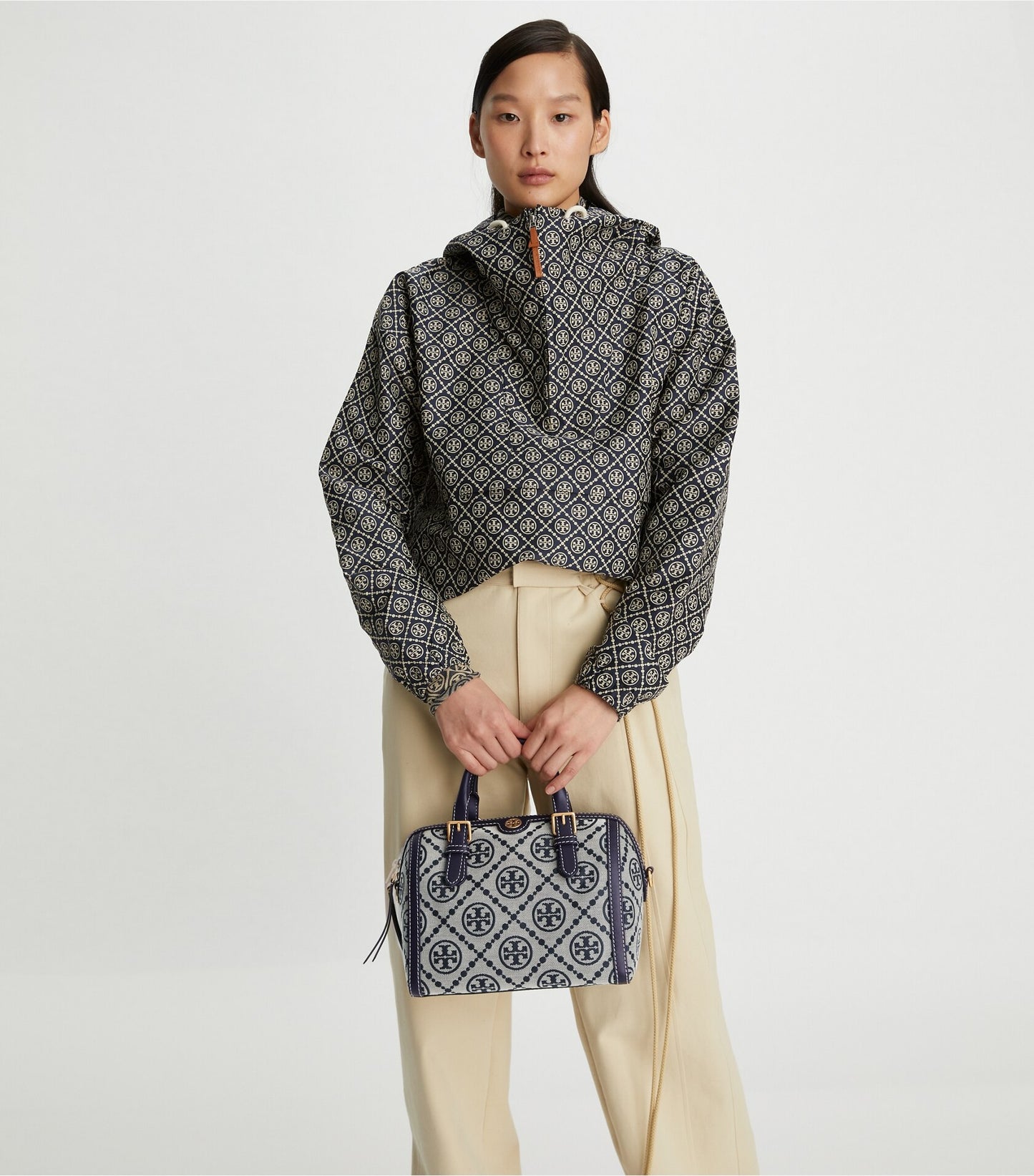 Tory Burch Monogram Jacquard Barrel