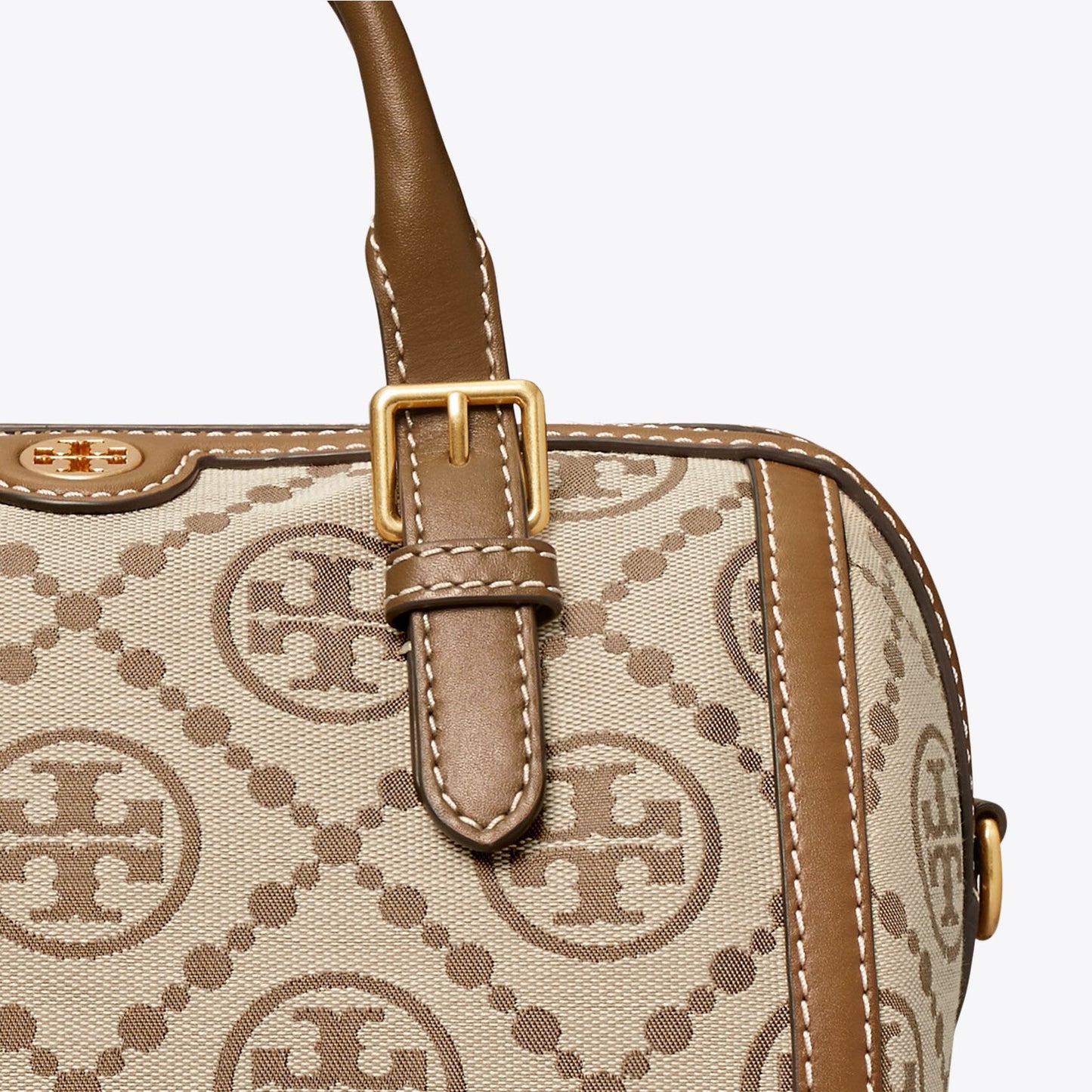 Tory Burch Monogram Jacquard Barrel Shoulder/Crossbody Bag