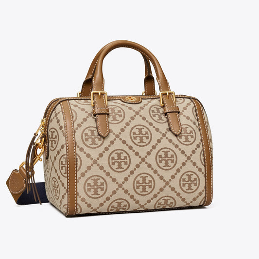 Tory Burch Monogram Jacquard Barrel Shoulder/Crossbody Bag