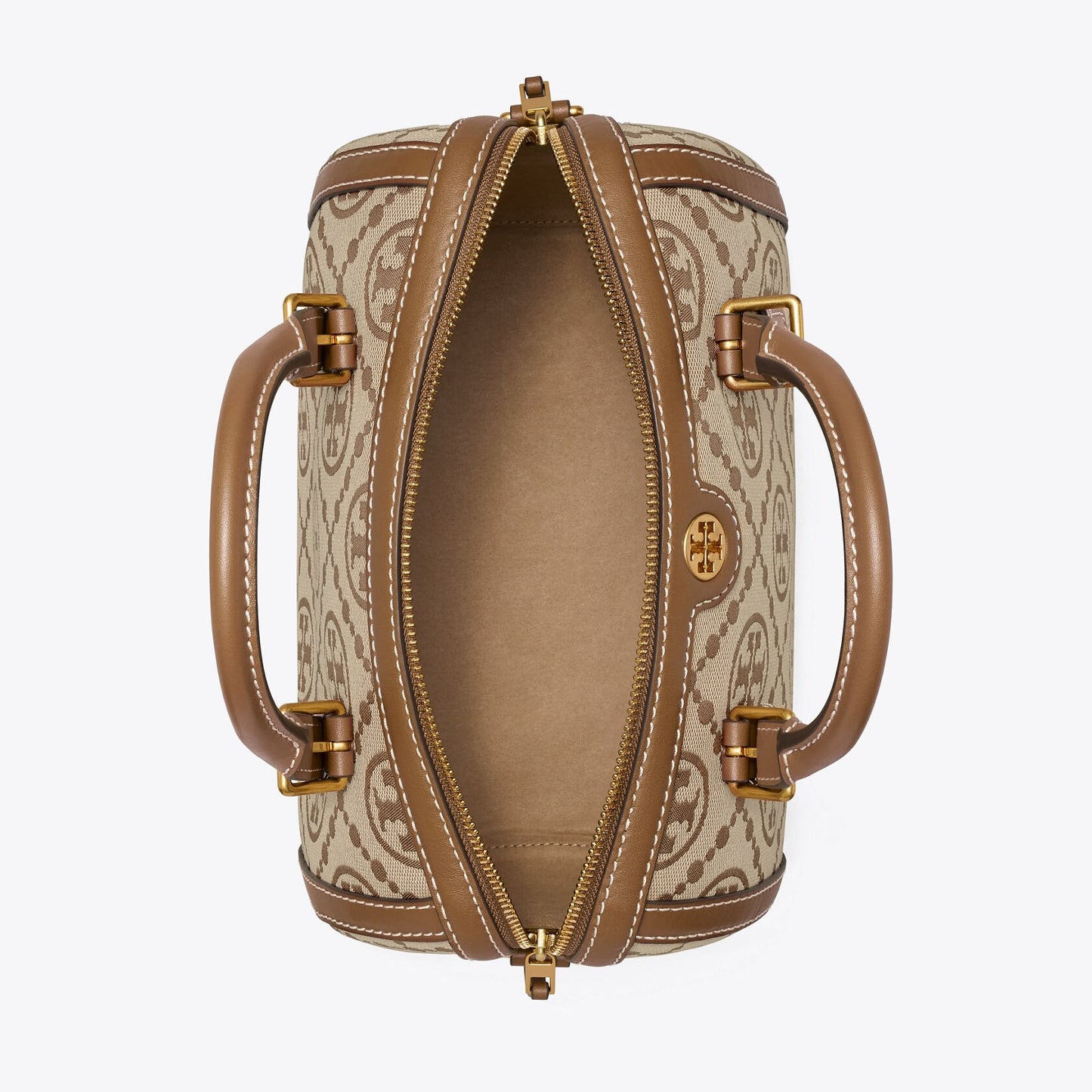 Tory Burch Monogram Jacquard Barrel Shoulder/Crossbody Bag