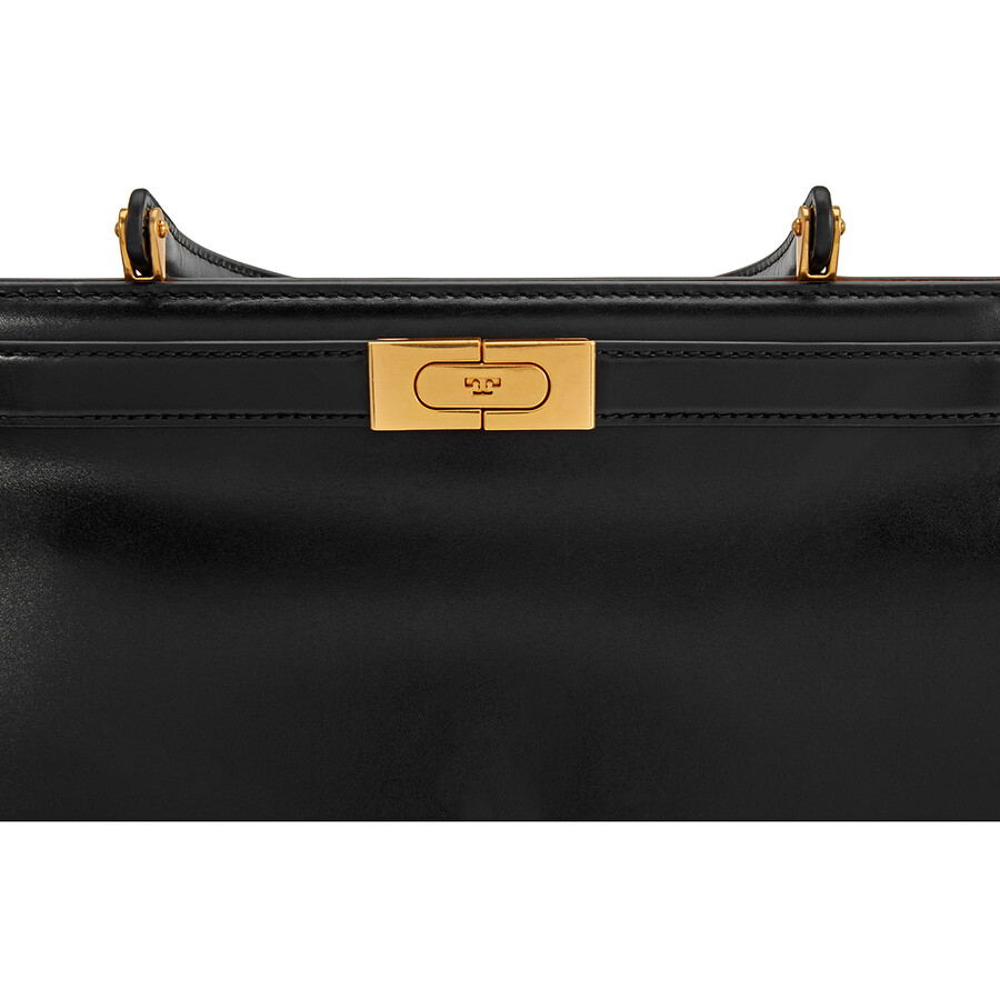 TORY BURCH Lee Radziwill Satchel Bag with Detachable/Adjustable Strap In Smooth Leather for Shoulder/Crossbody Wear