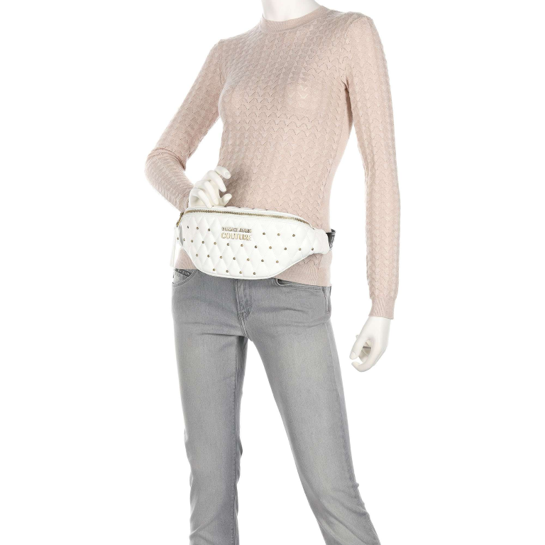 VERSACE JEANS COUTURE Quilted Waist Bag with Studs
