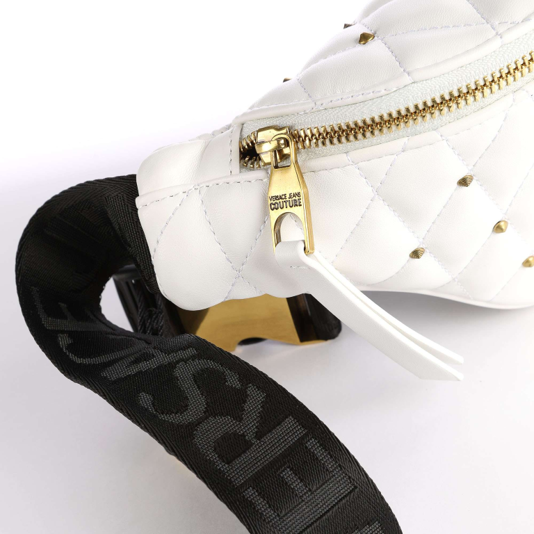 VERSACE JEANS COUTURE Quilted Waist Bag with Studs