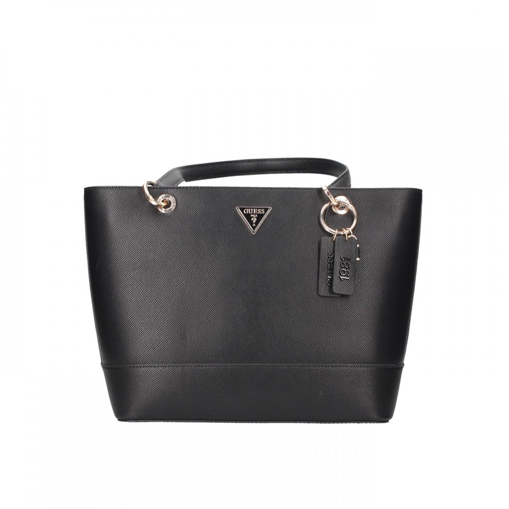 GUESS Shopper Bag with Zipper/Gold Accessories