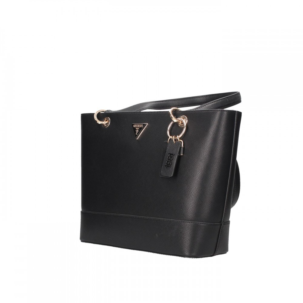 GUESS Shopper Bag with Zipper/Gold Accessories